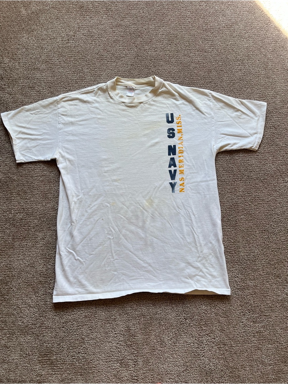 VTG 80’s US Navy NAS Meridian Mississippi White Tee